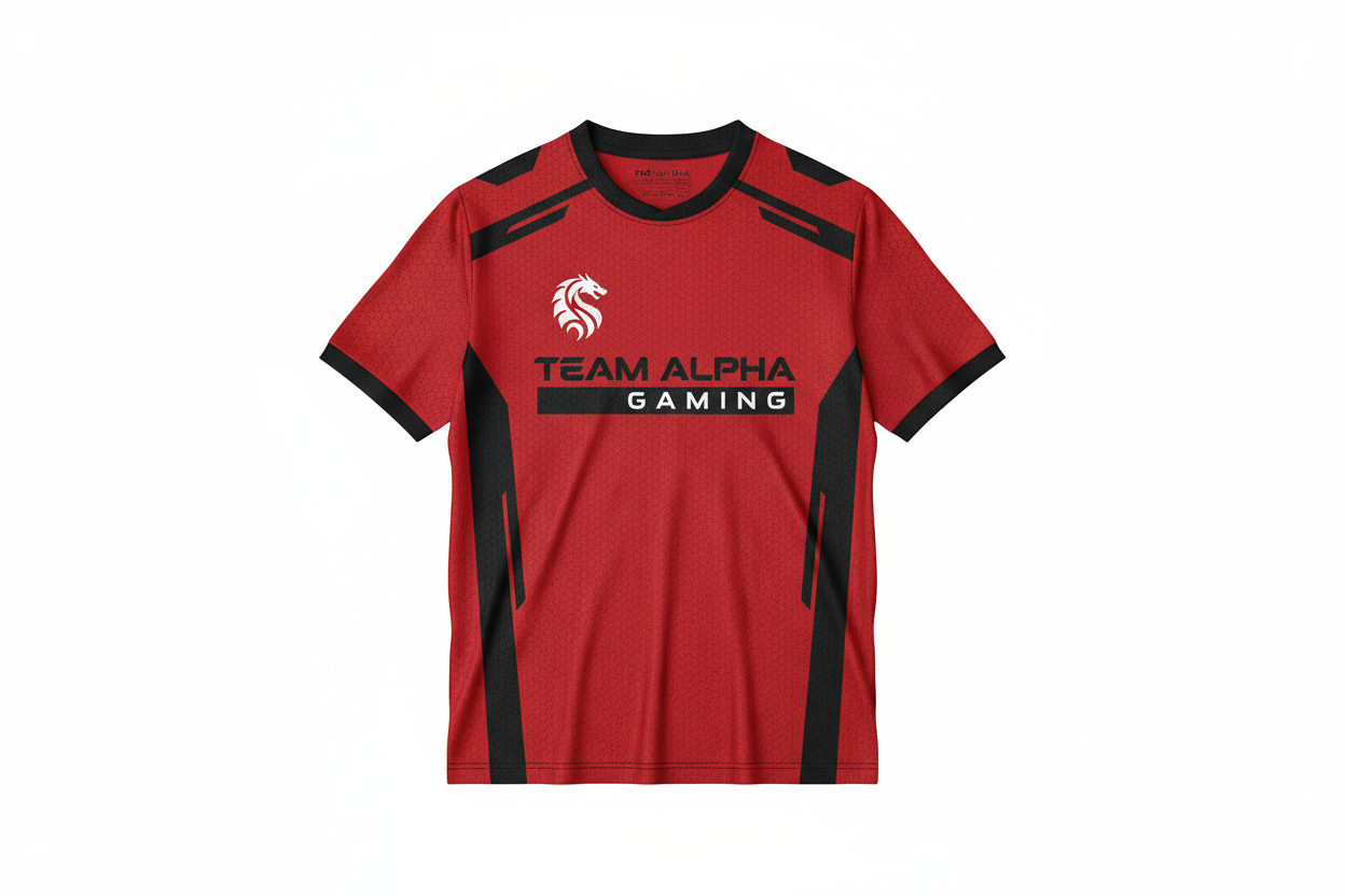 red esports jersey